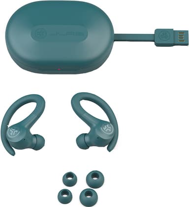 JLab Go Air Sport true wireless in-ear høretelefoner (blågrøn)