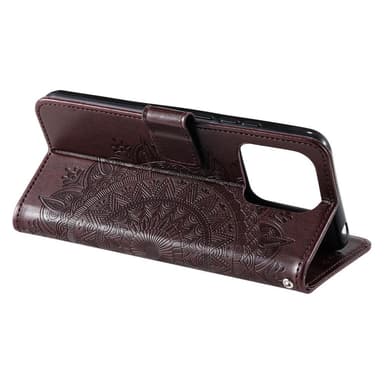 SKALO Xiaomi 13 5G Mandala Flip Cover - Brun