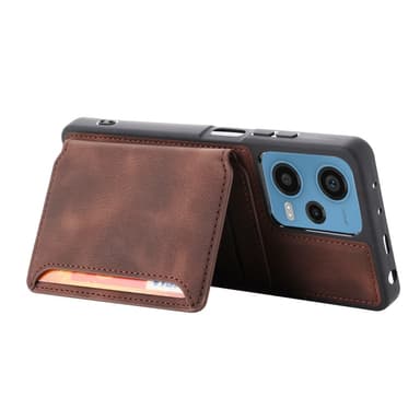 SKALO Xiaomi Redmi Note 12 Pro 5G PU-læder Cover med Pung - Brun