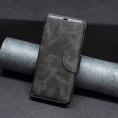 SKALO Motorola Edge 40 Pro 5G Flip Cover m. pung i PU-læder - Sort