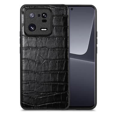 SKALO Xiaomi 13 Pro 5G Crocodile PU Leather Hybrid Cover - Sort
