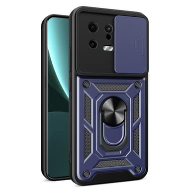 SKALO Xiaomi 13 5G Armor Hybrid Metal Ring Camera Slider - Blå