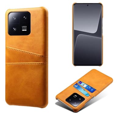 SKALO Xiaomi 13 Pro 5G PU-læder Kortholder Cover - Lys brun