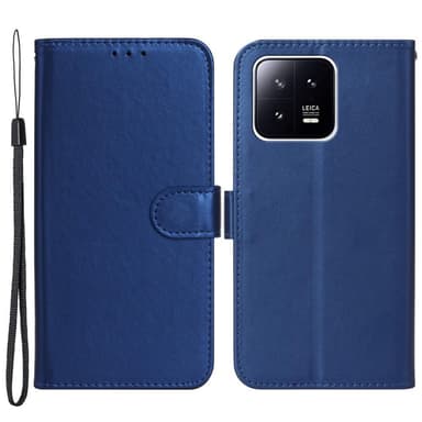 SKALO Xiaomi 13 5G Flip Cover m. pung i PU-læder - Blå