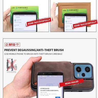 SKALO Xiaomi Redmi Note 12 Pro 5G PU-læder Cover med Pung - Brun
