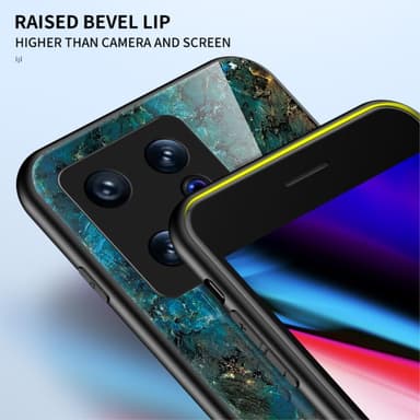 SKALO Xiaomi 13 5G Marmor hærdet glas TPU Cover - #4