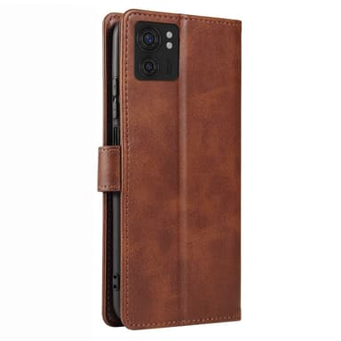 SKALO Motorola Edge 40 5G Premium Wallet Flip Cover - Brun