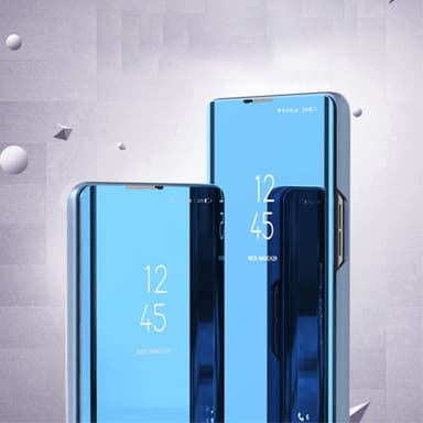 SKALO Xiaomi 13 5G Clear View Mirror Etui - Rosa guld