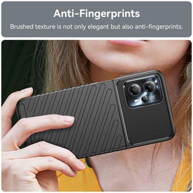 SKALO Motorola Moto G23 4G Twill TPU-cover - Sort