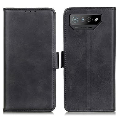 SKALO Asus ROG Phone 7 5G Premium Wallet Flip Cover - Sort