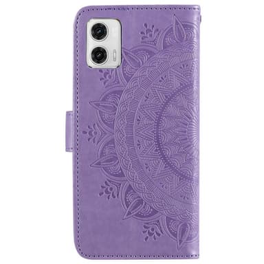 SKALO Motorola Moto G73 5G Mandala Flip Cover - Lilla