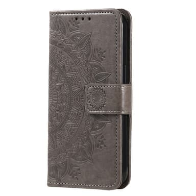 SKALO Xiaomi Redmi 12C 4G Mandala Flip Cover - Grå