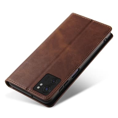 SKALO Motorola Edge 40 5G Premium Wallet Flip Cover - Brun