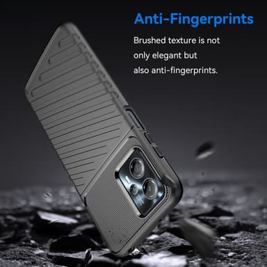 SKALO Motorola Moto G23 4G Twill TPU-cover - Sort