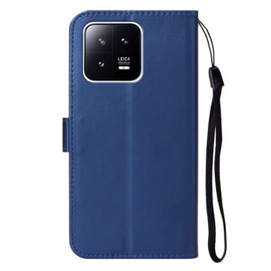 SKALO Xiaomi 13 5G Flip Cover m. pung i PU-læder - Blå
