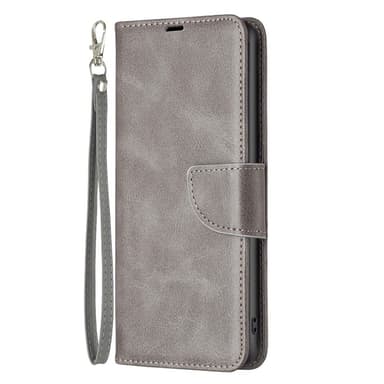 SKALO Xiaomi 13 Lite Flip Cover m. pung i PU-læder - Grå