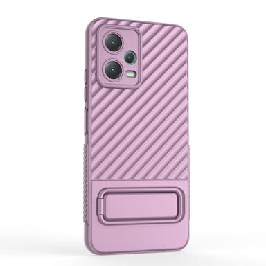 SKALO Xiaomi Redmi Note 12 5G Twill 2.0 TPU-Cover med rack - Lilla
