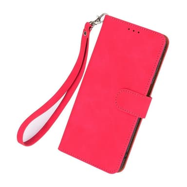 SKALO Motorola Moto G73 5G Matt PU-læderpungetui - Cerise