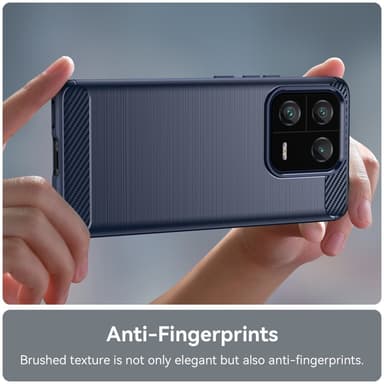 SKALO Xiaomi 13 Pro 5G Armor Carbon Stødsikker TPU-cover - Blå
