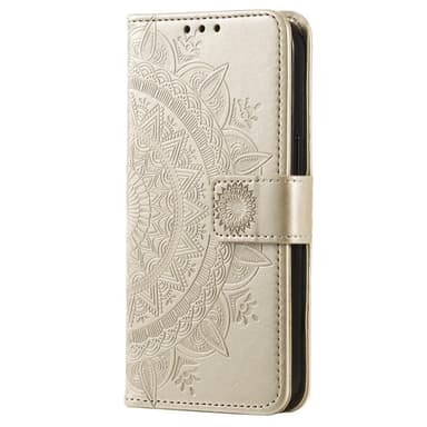 SKALO Xiaomi 13 5G Mandala Flip Cover - Guld