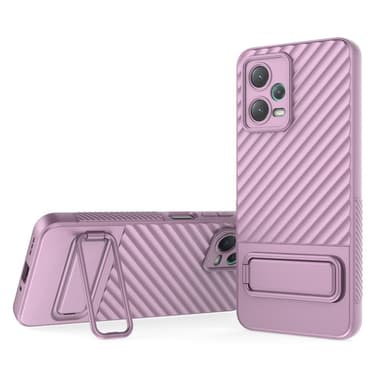 SKALO Xiaomi Redmi Note 12 5G Twill 2.0 TPU-Cover med rack - Lilla