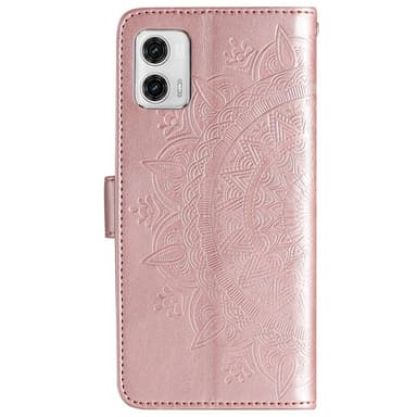 SKALO Motorola Moto G73 5G Mandala Flip Cover - Rosa guld