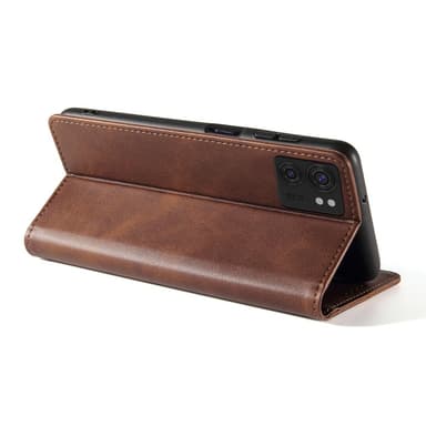 SKALO Motorola Edge 40 5G Premium Wallet Flip Cover - Brun