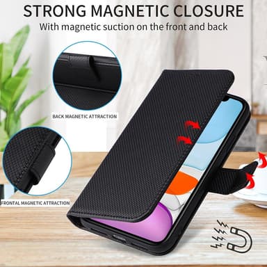 SKALO Motorola Moto G73 5G Premium Mini Rhombus Wallet Flip Cover - Brun