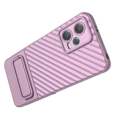 SKALO Xiaomi Redmi Note 12 5G Twill 2.0 TPU-Cover med rack - Lilla