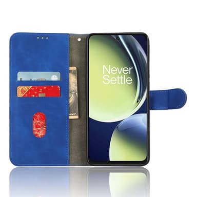 SKALO OnePlus Nord CE 3 Lite 5G Matt PU-læderpungetui - Blå