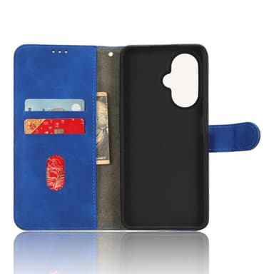 SKALO OnePlus Nord CE 3 Lite 5G Matt PU-læderpungetui - Blå