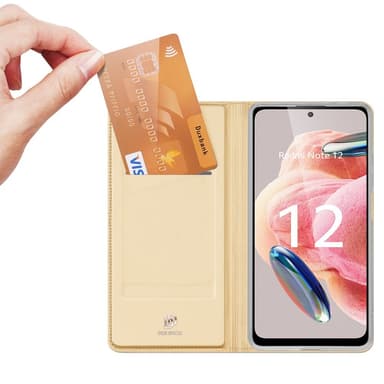 DUX DUCIS Xiaomi Redmi Note 12 4G Skin Pro Series Flip Cover - Guld