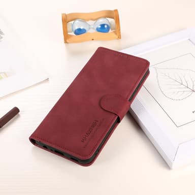 SKALO Xiaomi Redmi 12C 4G KHAZNEH Pungetui i PU-læder - Rød