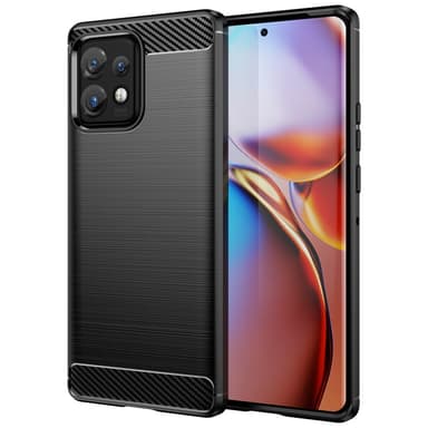 SKALO Motorola Edge 40 Pro 5G Armor Carbon Stødsikker TPU-cover - Sort