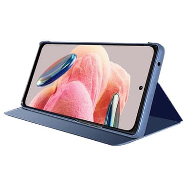SKALO Xiaomi Redmi Note 12 4G Clear View Mirror Etui - Blå