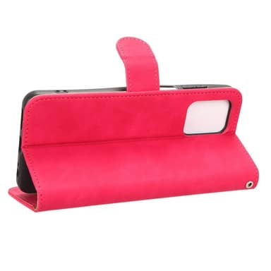 SKALO Motorola Moto G73 5G Matt PU-læderpungetui - Cerise
