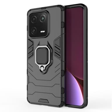 SKALO Xiaomi 13 Pro 5G Armor Hybrid metal ring cover - Sort