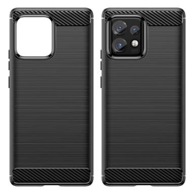 SKALO Motorola Edge 40 Pro 5G Armor Carbon Stødsikker TPU-cover - Sort