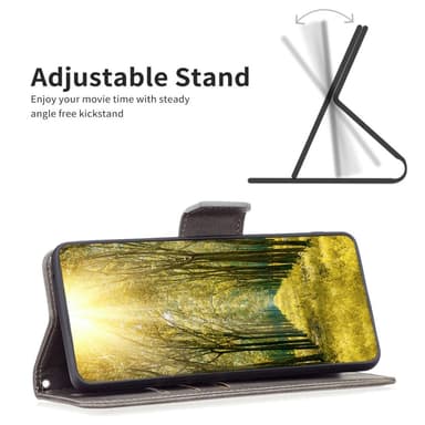 SKALO Xiaomi 13 Lite Flip Cover m. pung i PU-læder - Grå