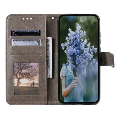 SKALO Xiaomi Redmi 12C 4G Mandala Flip Cover - Grå
