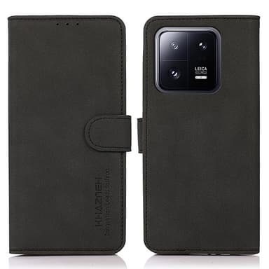 SKALO Xiaomi 13 5G KHAZNEH Pungetui i PU-læder - Sort