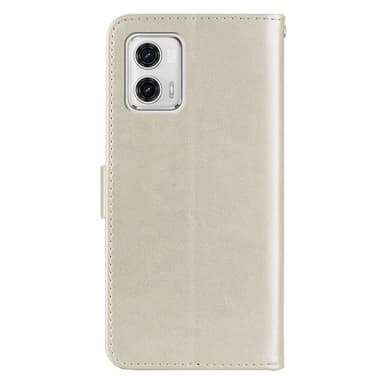 SKALO Motorola Moto G23 4G Mandala Owl Flip Cover - Guld