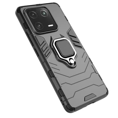 SKALO Xiaomi 13 Pro 5G Armor Hybrid metal ring cover - Sort