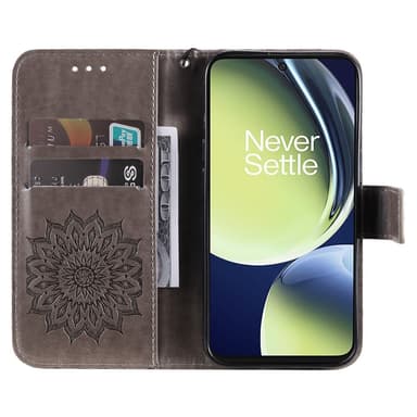 SKALO OnePlus Nord CE 3 Lite 5G Mandala Flip Cover - Grå