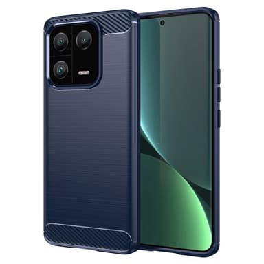 SKALO Xiaomi 13 Pro 5G Armor Carbon Stødsikker TPU-cover - Blå