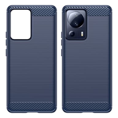SKALO Xiaomi 13 Lite Armor Carbon Stødsikker TPU-cover - Blå