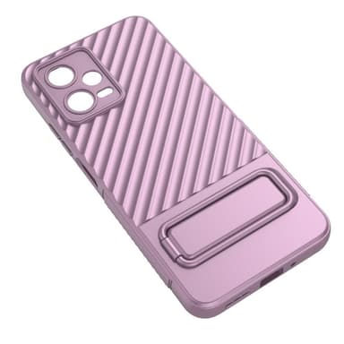SKALO Xiaomi Redmi Note 12 5G Twill 2.0 TPU-Cover med rack - Lilla