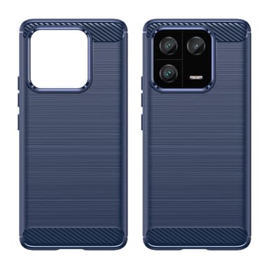 SKALO Xiaomi 13 Pro 5G Armor Carbon Stødsikker TPU-cover - Blå