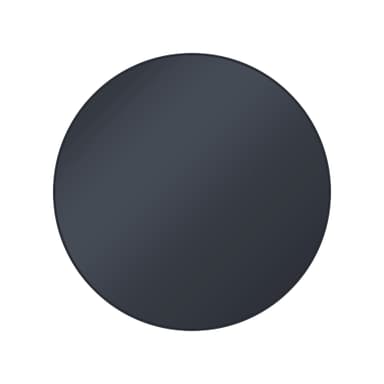 WOMO-DESIGN design sidebord Ø43x45cm i sort lavet af metal og glas, stuebord med