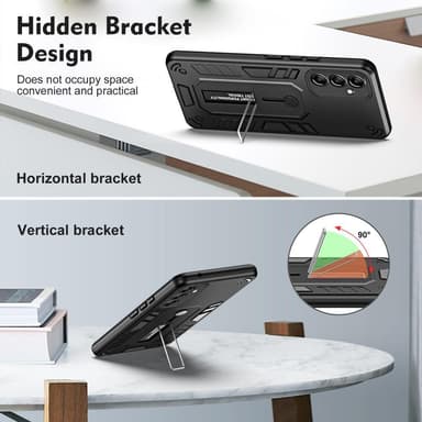 Til Samsung Galaxy A54 5G Kickstand Hybrid-etui Dobbeltlagsbeskyttelse